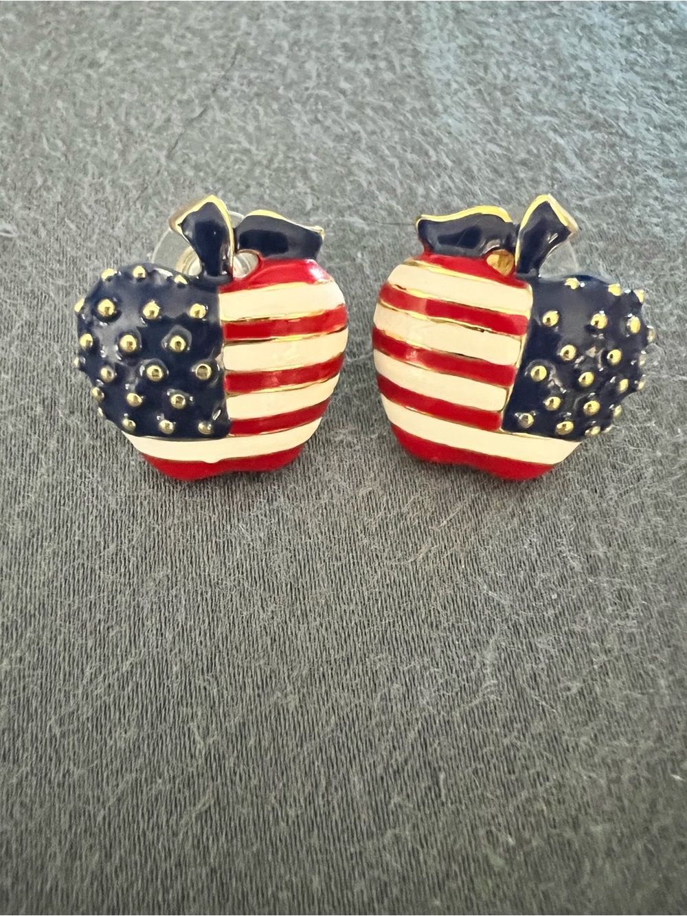 Patriot Apple Earrings